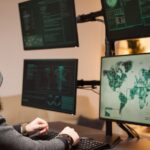 International terrorist making an aggressive and dangerous malware
